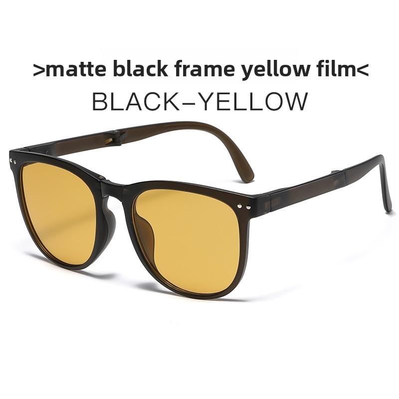 2023 Fashion Foldable Square Frame Sunglasses With Uv Protection For Travel And Parties