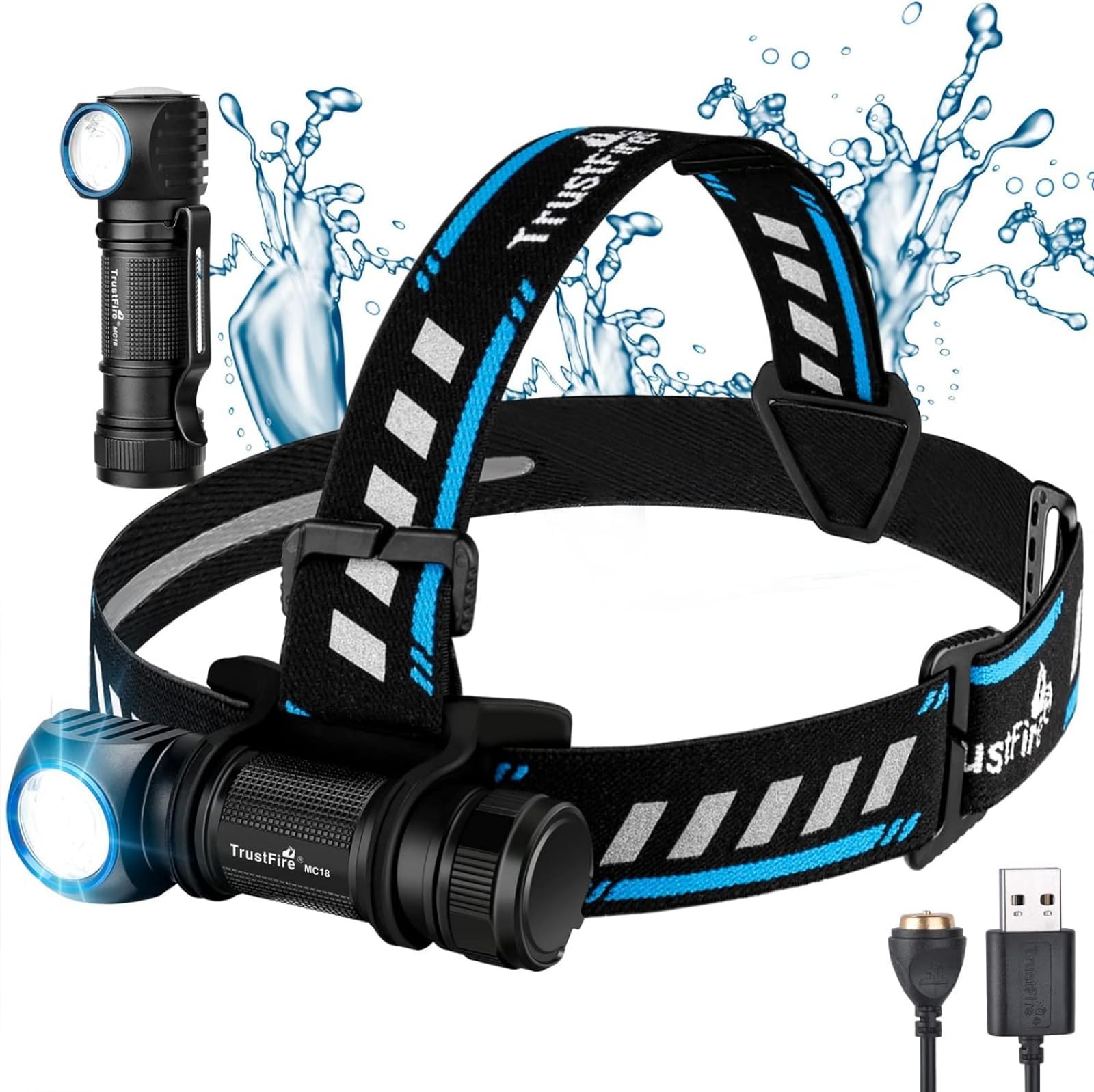 

Trustfire MC18 Перезаряжаемый Светодиодный 1200 5 Магнитный IPX8 Ручной Сверхяркий 18650 Часы Магнитный Сверх Идеально для Катастроф На Открытом Воздухе Ночь и Питание