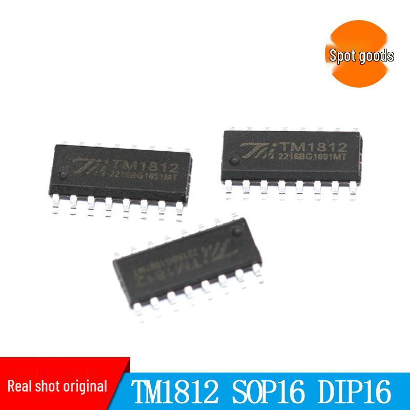 TM1812 LED Driver Controller, 12-Channel, SOP16 DIP16
