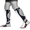 Autentiske Meister Edge Lær Steg Leggskinn Hvite for MMA og Kickboksing (Par) - - Liten/middels