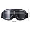 Padded Motorcycle Goggles Anti Fog Lens Clear Mirror