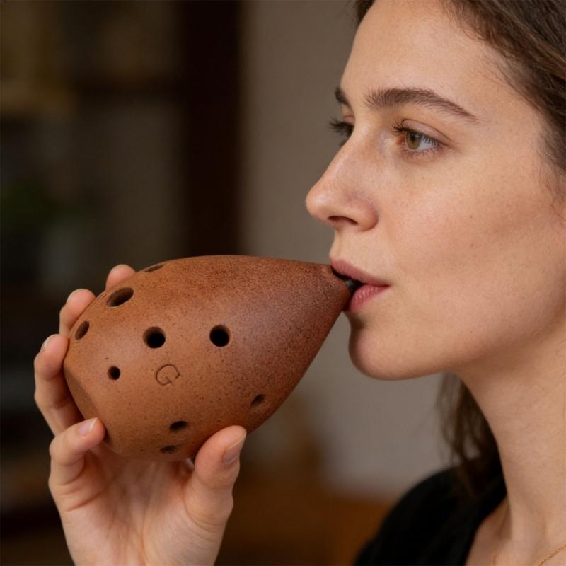 Professional Chinese G Key Ocarina Handcrafted From Clay With 8 Holes Ideal For Classical Music Lovers And Beginners