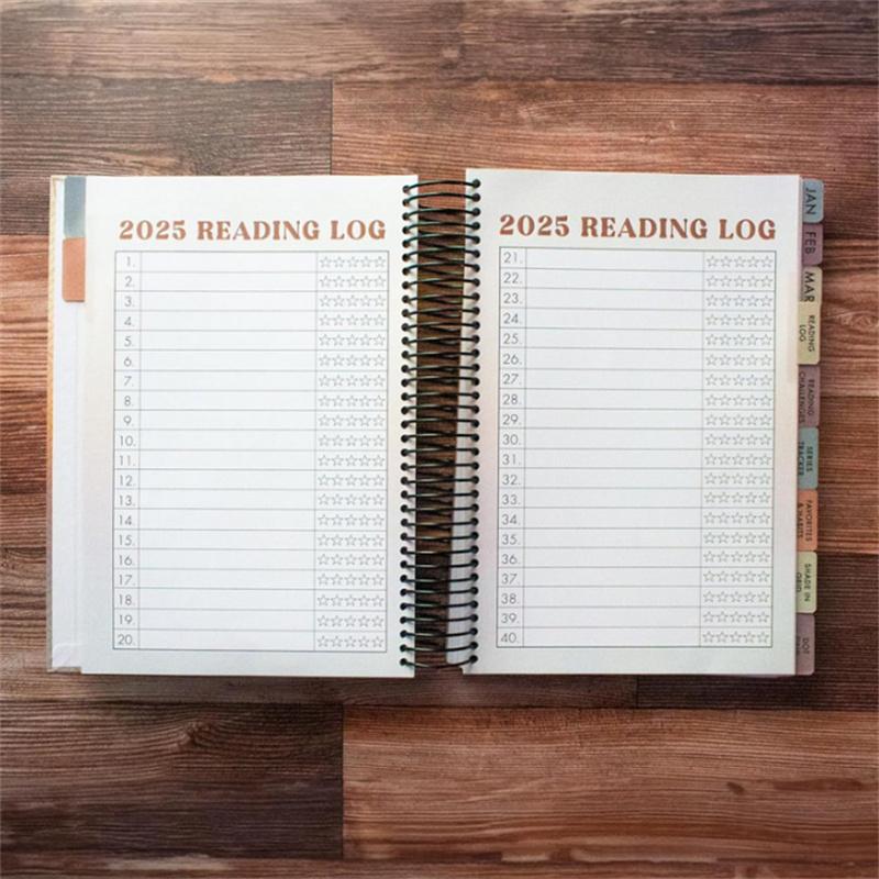 Lesetracker 2025 · Buchprotokoll, Leser, Buchstatistiken, Bibliophiles Geschenk, Leseplaner