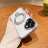 Gilt titanium gray, suitable for iPhone15 magnetic suction bracket, mobile phone case 14Pro lens glass anti-drop protective case 123