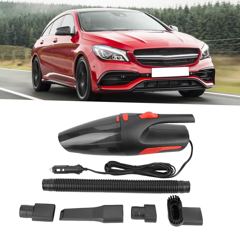 120W Wired Vehicle Cleaner Wet and Dry Dual Use Car 12V ABS Suction Cleaner(Black)