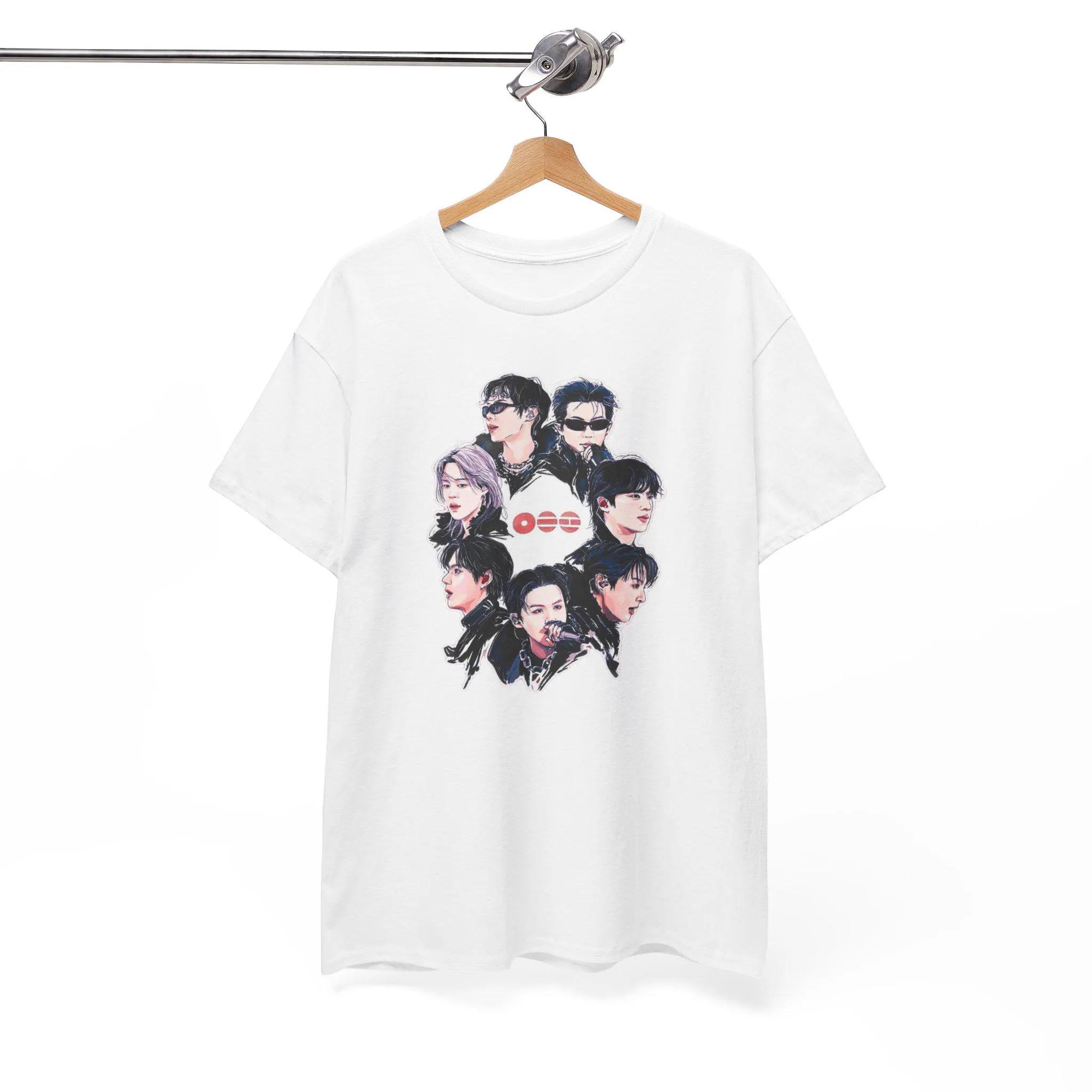 Kpop Shirt, Kpop Oversized Graphic Tee, Korean Streetwear T-shirt, ARMY Concert Outfit, Aesthetic Fan Gift, Unisex Kpop Fashion 4XL