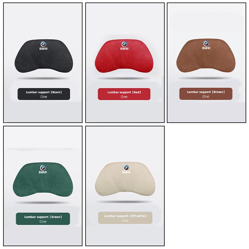 NTSM5 Motorcycle Sticker/Car Neck Protection Pillow Headrest Memory Cotton Lumbar Support For BMW M E46 E90 E60 F30 F10 E39 E36 F20 X5