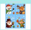Kerst Window Cling Stickers Met Kerstman Sneeuwpop Rendier Sneeuwvlok Pvc Voor Feestdecoratie