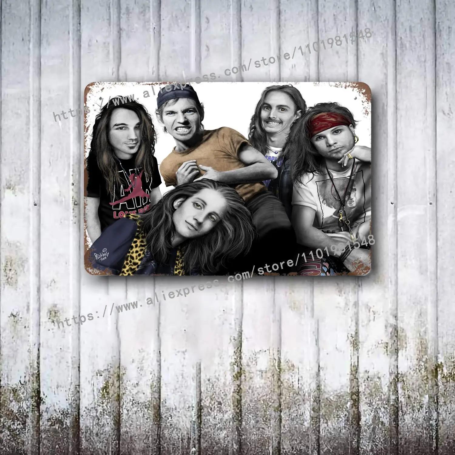 

Pearl Jam Bands metal Decor Poster Vintage Tin Sign Metal Sign Decorative Plaque for Pub Bar Man Cave Club Wall Decoration 30x40cm(11.8x15.7inch)
