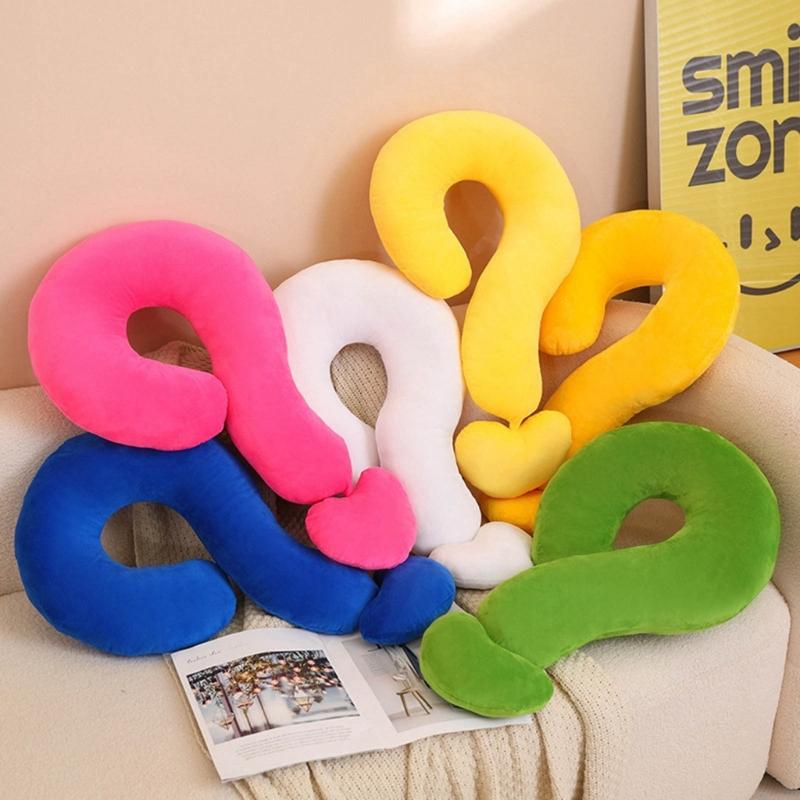 Soft and Comfortable Pillow Question Mark Pillow Cushion Plush Home Sofa Bedroom Sleep Cushion Cartoon Birthday Gift