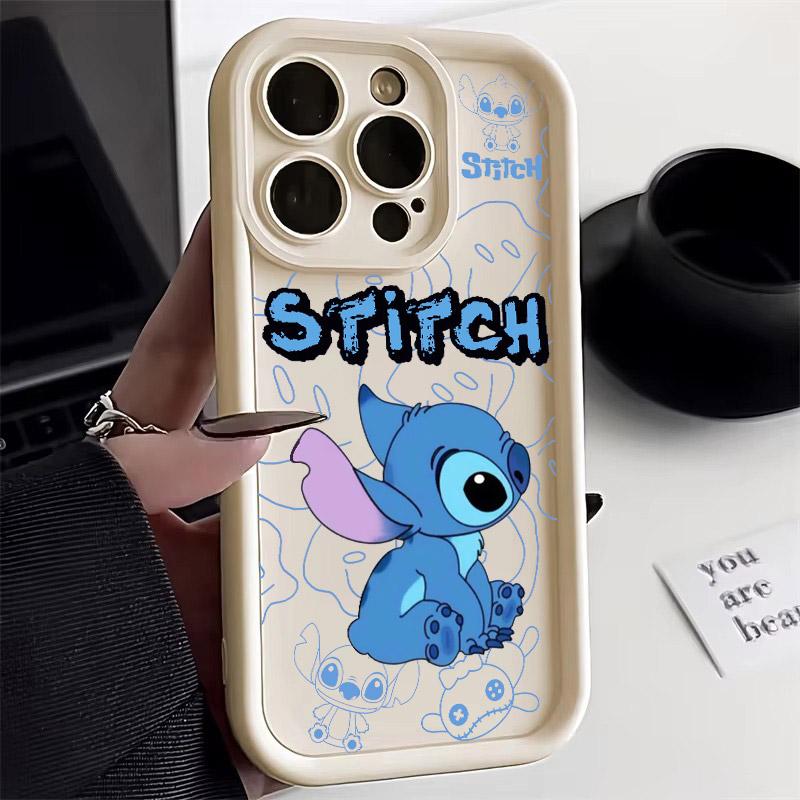 Angel Stitch Cartoon Phone Case For iPhone 17E 11 12 13 14 15 16 17 Pro Max Fundas 17 Air Plus 16e 13 Mini Silicone Back Cover