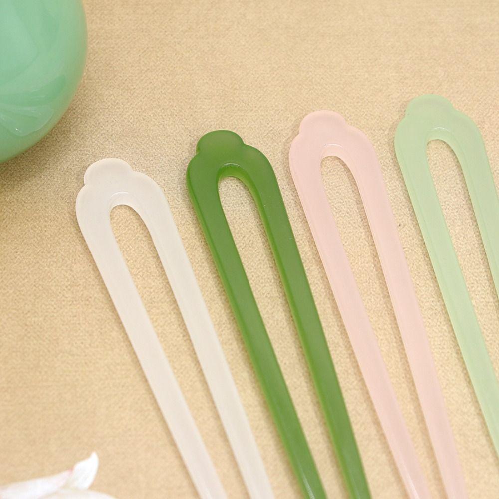 Essigsäure Haarstab im chinesischen Stil Haarstäbe für Dutt U-förmige Haarnadel Mädchen Haarschmuck