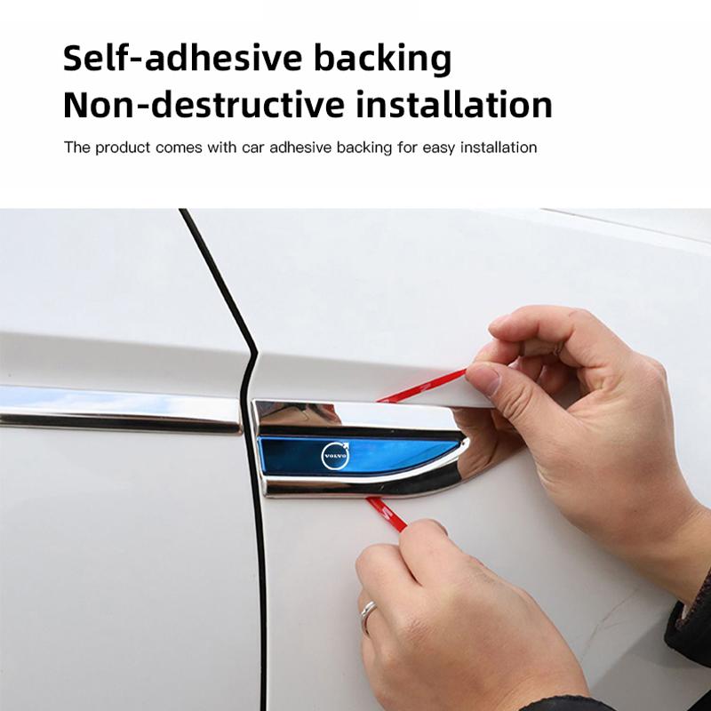 3D Metal Car Emblem Sticker Fender Side Decals For Volvo V60 V40 XC90 XC40 S60 C30 XC60 V50 V70 S90 AWD Auto Styling Accessories