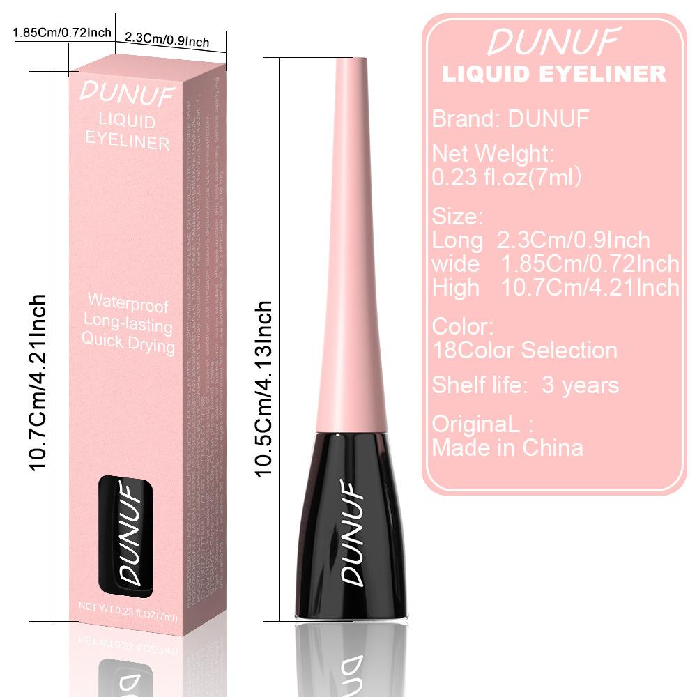 18 colori eyeliner liquido ad asciugatura rapida impermeabile eyeliner a lunga tenuta ombretto sistema di colori misti eyeliner penne per trucco occhi glamour