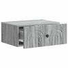 Wall Mounted Nightstand Grey Sonoma 49 x 34.5 x 20 cm