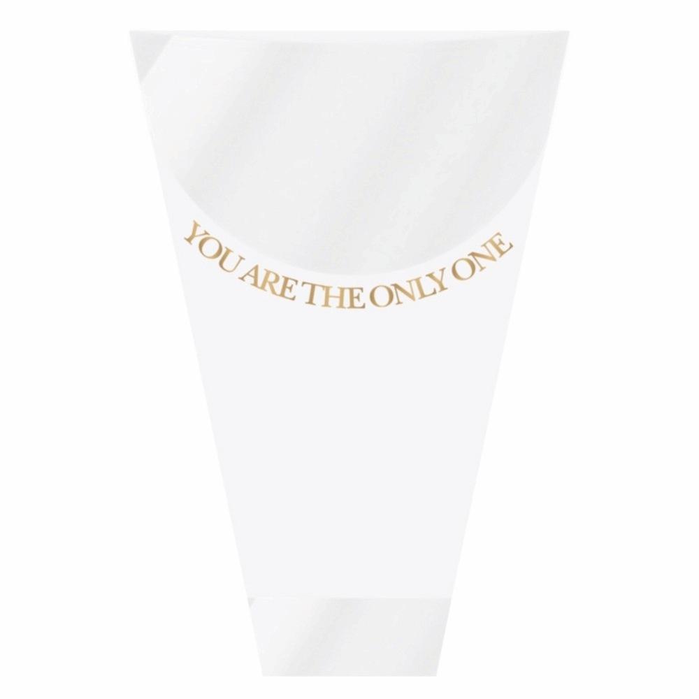 

10pcs OPP Bouquet Packing Bag Kraft Paper Fresh Flower Packaging New Flower Wrapping Paper Wedding білий