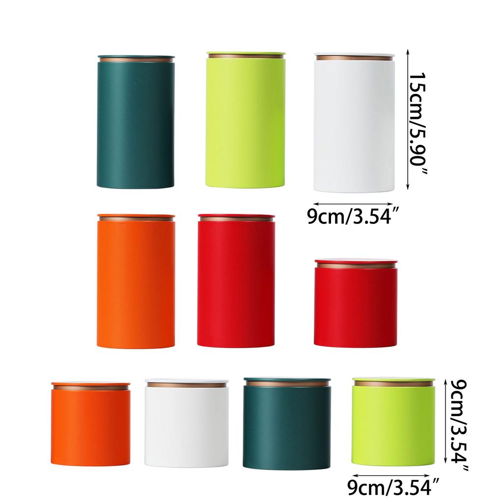 Unique Tea Storage Metal Tea Box Can for Loose Tea Herbs Stash Jar Tea Container Gift Box Metal Tea Canister Storage