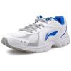 Li Ning Comfortable Casual Shock Absorbing Breathable Wear Resistant Non Slip Low Top Running Shoes Men Sneakers White Blue Gray ARBJ055-1