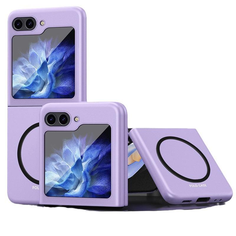 Ultra-Thin Skin-Feel Magnetic Ring Case for Samsung Z Flip7/6/5/4/3 Folding Phone