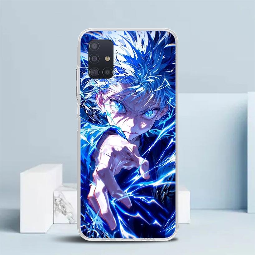 Huner X-Hunters Killua Soft Cover for Samsung Galaxy A12 A22 A32 A52 A72 A02S Phone Case Note 20 Ultra 10 S10 Plus A51 A71 A50S