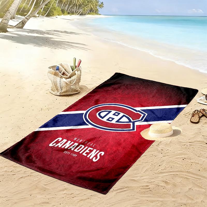 Montreal Canadiens Druck Strandtuch, Großes Weiches Schnelltrocknendes Handtuch für Strand Camping Schwimmen