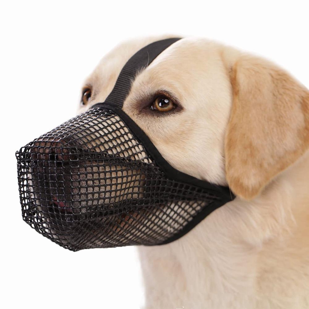 Long Snout Dog Mouth Cover Lightweight Anti Bite Muzzle Dog Bark Stopper  Medium Large Dogs