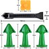 5 st/set Fogmunstycksapplikator Avslutningsverktyg Spatel Plastlimspade Kakel Silikonverktygsset