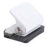 6 Hole Puncher Portable Paper Punch Tool for 20 26 30 Holes Loose Leaf Notebook Planner Craft Projects White
