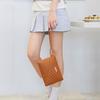Versión Coreana Bolso de Hilo Bordado de Moda y Versátil para Mujer, Cartera para Teléfono Móvil, Sobre de Cuadrícula de Diamantes Casual para Vacaciones
