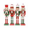 Wooden Soldier Figurine Standing King Nutcrackers 14.96inch Christmas Decors