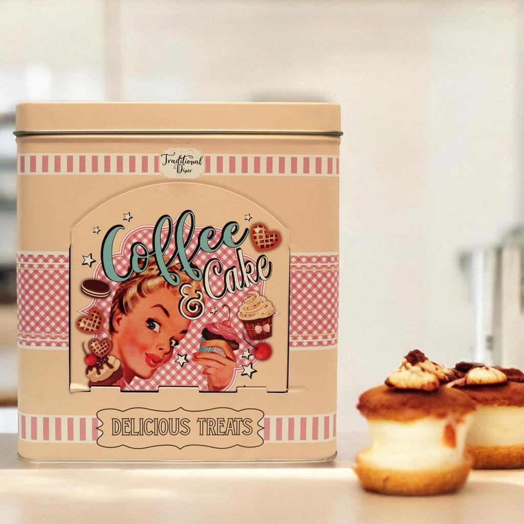 DEKORACJA DOMU Metalowe pojemniki do przechowywania Pudełko z cyny Kwadratowe Kolorowe Designerski Wymyślny Wzór Pudełko Użytkowe do Domu Kuchni Codzienne Świąteczny Prezent