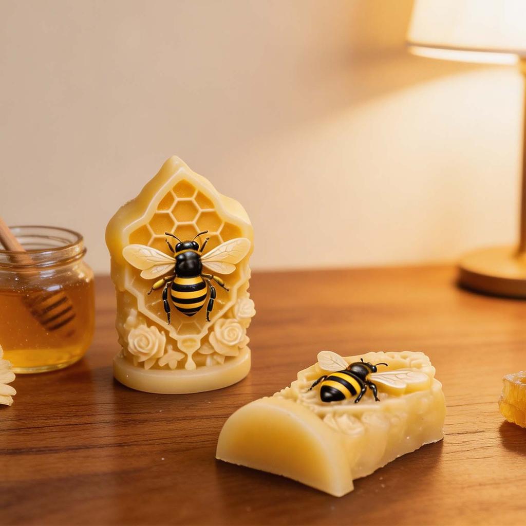 Hive Bee Silicone Mold, Suitable for Glue Application / Plaster /, a Universal Mold. The Finished Product Has an Exquisite
