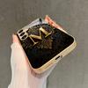 Electroplated Gold New Phone Case for Samsung Galaxy S26 Ultra S25 Plus S24 S23 S22 Fe Tempered Glass Artistic Texture Patterns