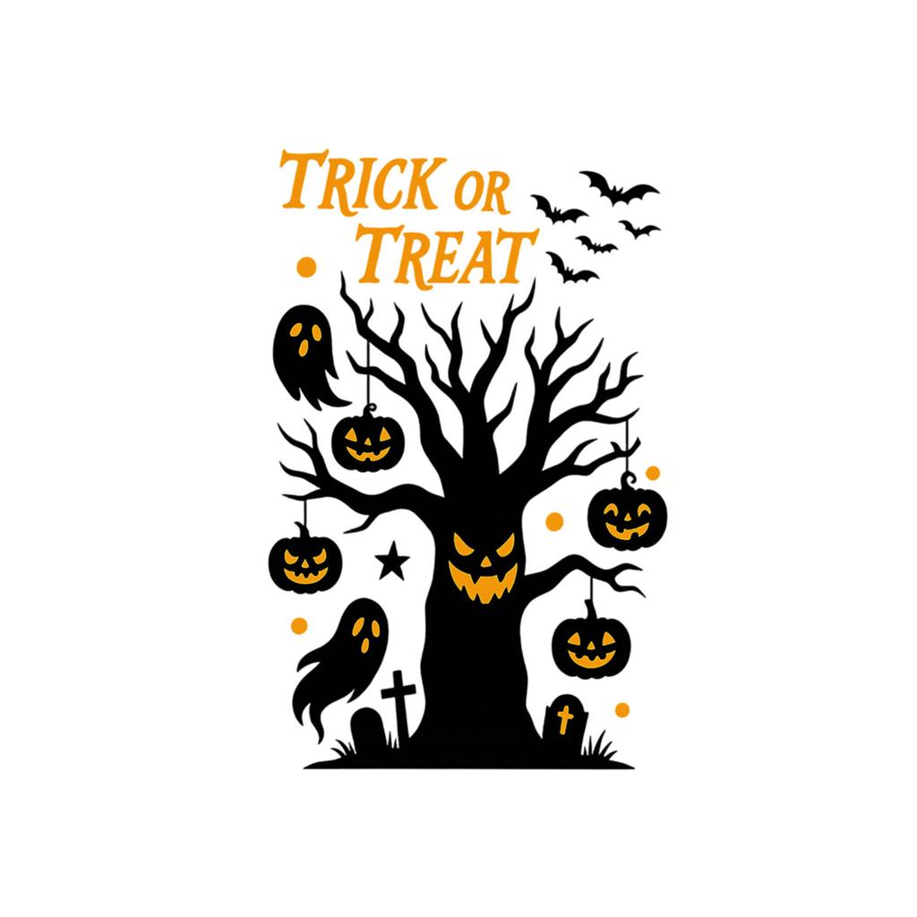 Halloween Stickers Pumpkin Static Stickers Shopping Mall Window Scene Layout Creative Halloween