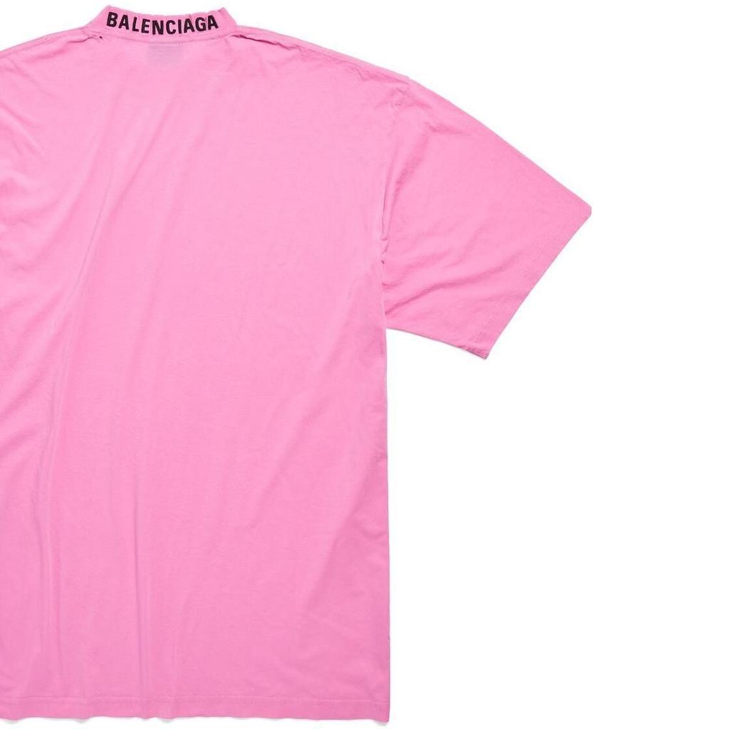 Balenciaga FW23 T Shirt Loose Fit Unisex Pink 739784TOVF41401