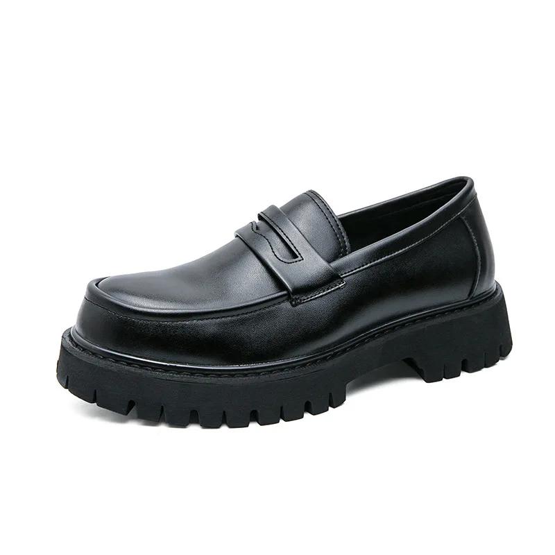 Men Leather Shoes Casual Loafers Shoes Slip on Dress Casual Spring Summer Business Formal Wedding Shoes Outdoor Tenis Masculino