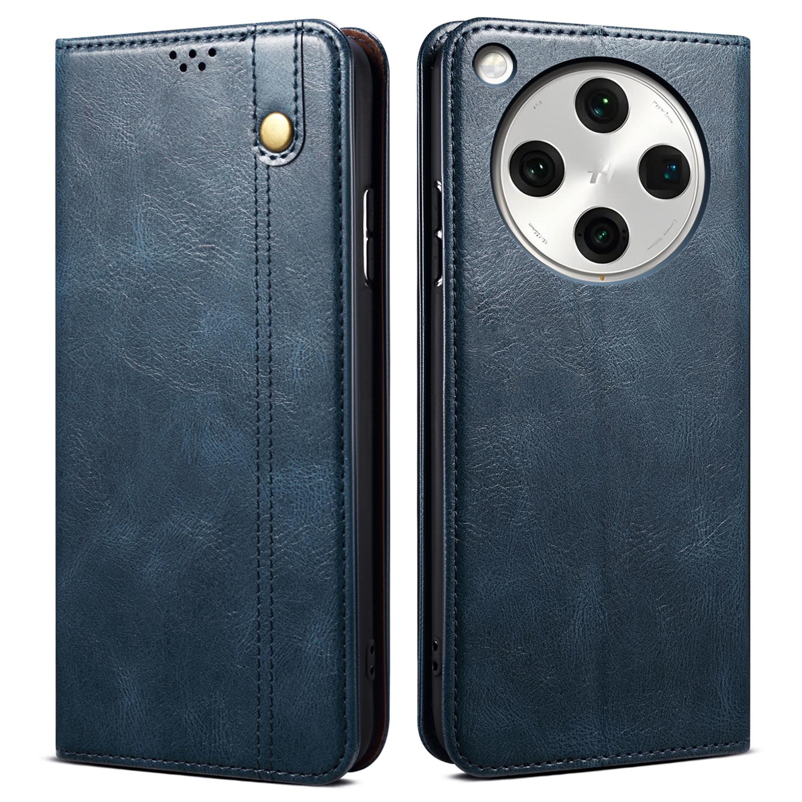 

For Oppo Find X8 Pro 5G Case Crazy Horse Texture Waxy Leather Wallet Stand Phone Cover D