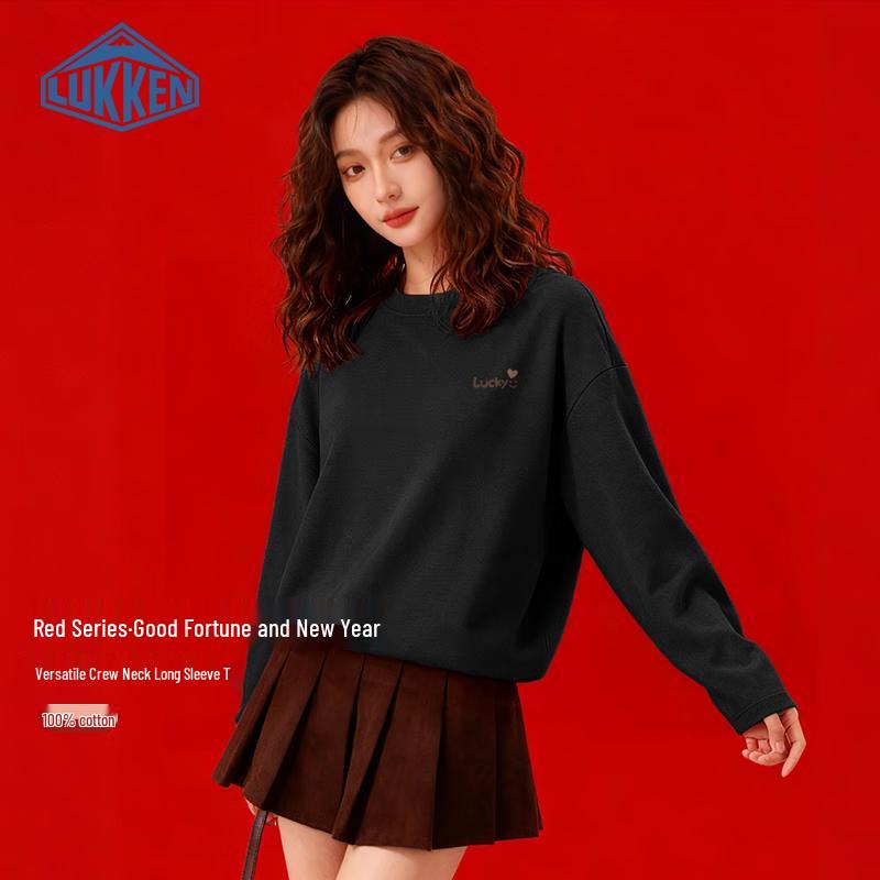 LUKKEN Women s Lucky Smiley Print Long Sleeve T-Shirt 2XL