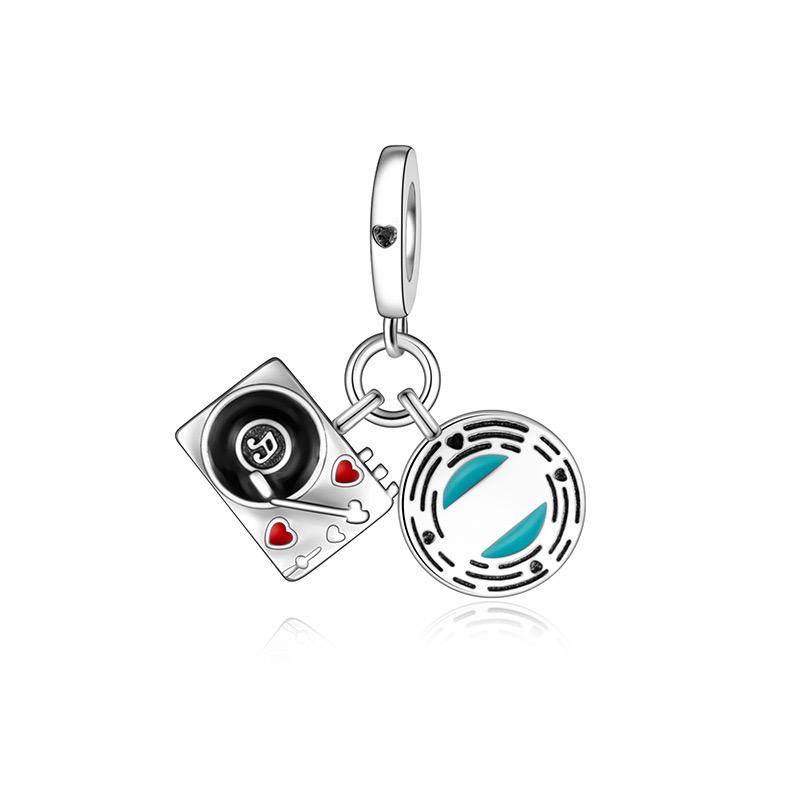 Brand New Dumbbell Football Rugby Headphones Charm Bead Component Sports Collection Bead Component Compatible With Authentic Original Pandent