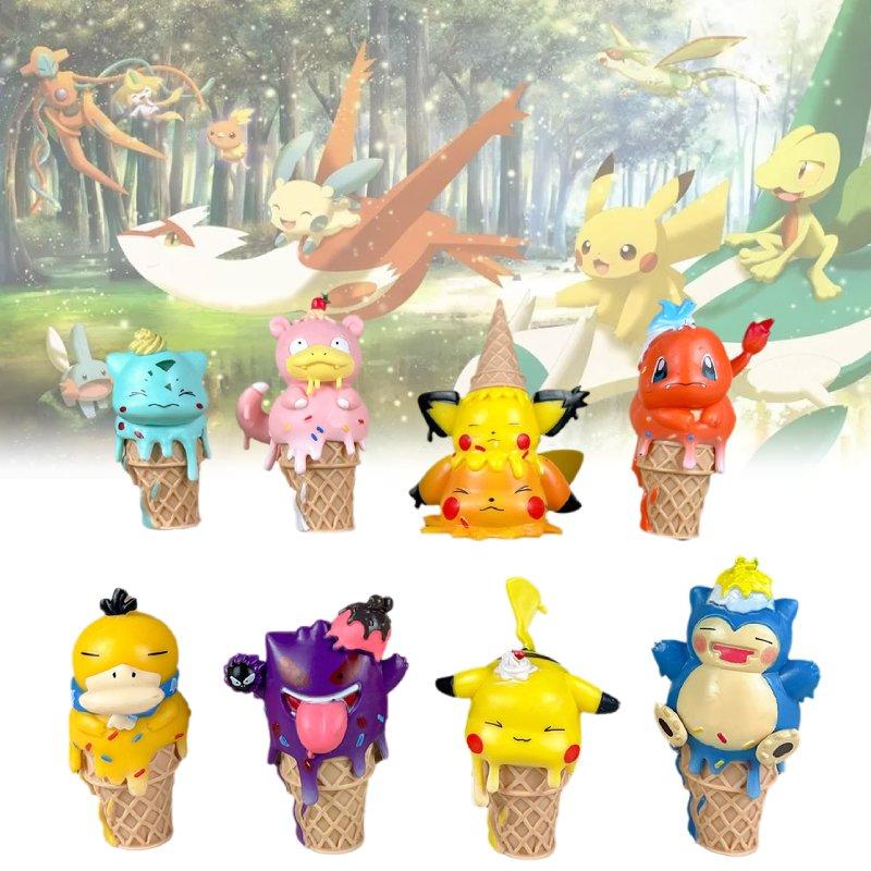 Character Cream Ice Cone Pvc Toy Model Desktop Decoration Gift Christmas