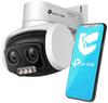 TP-Link VIGI C540V 4MP Outdoor Dual-Lens PTZ IP Camera, 3x Zoom