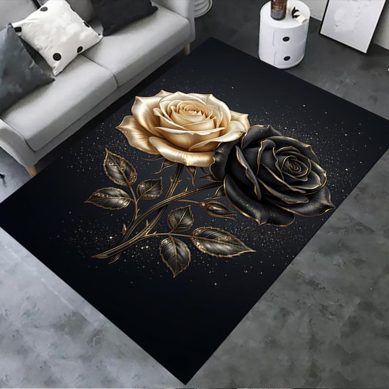 2025 New Rose Carpet Rug for Living Room Bedroom Home Sofa Decoration,Kids Play Non-slip Floor Mat
