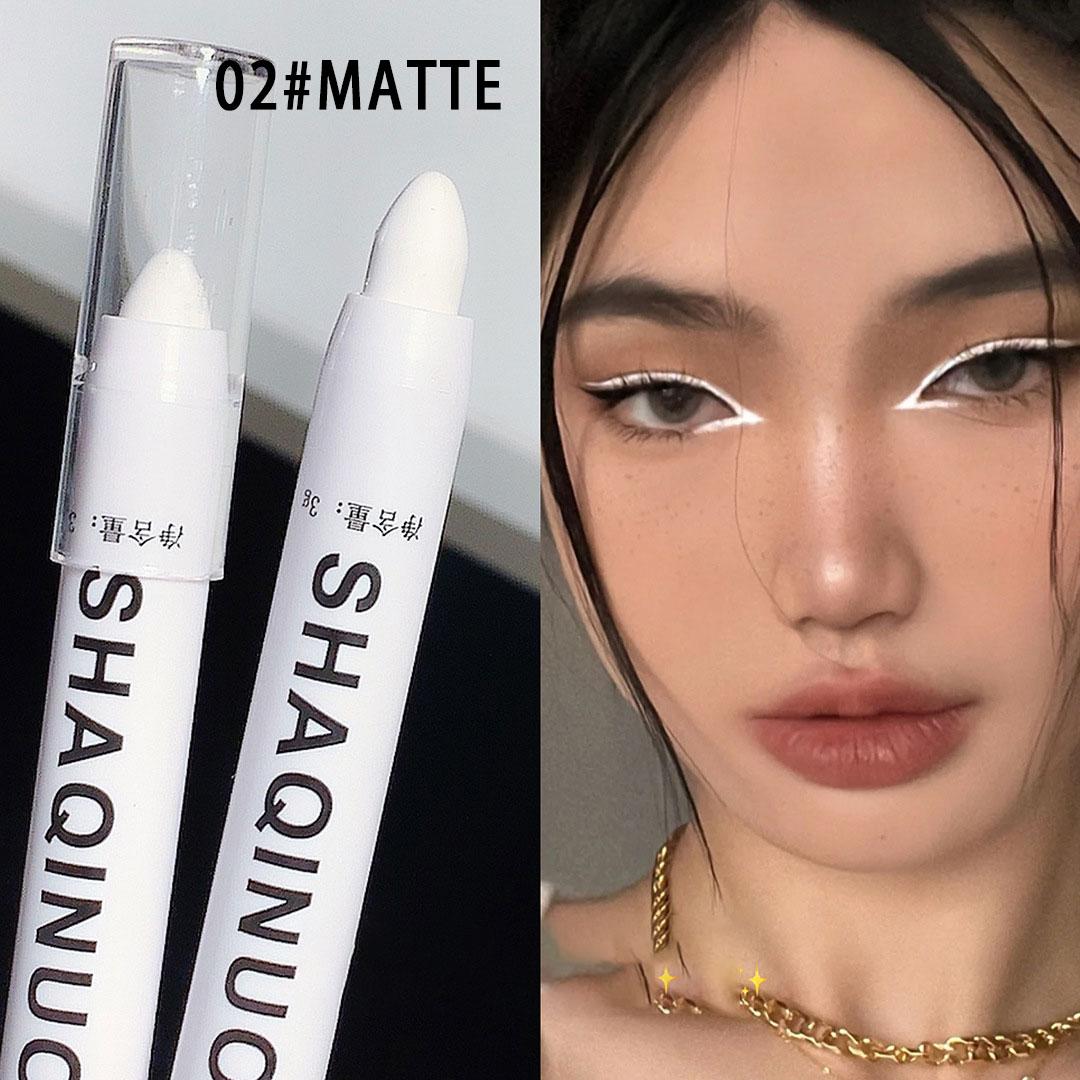 

Карандаш для макияжа лица, многофункциональный осветляющий карандаш для лица, осветляющий карандаш для глаз с мелкими мерцающими блестками 02#Matte