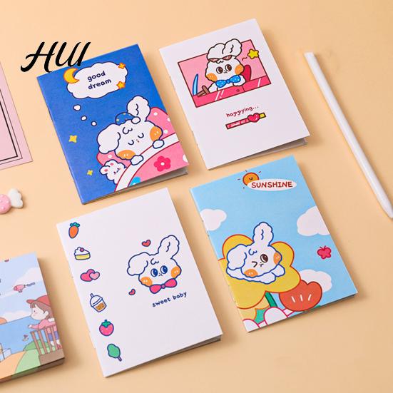 Pocket Notebook Cute 4Pcs Cartoon Set 64K Mini Notepad for Kids Students Smooth Paper Portable Ink Journal School Prizes And Party Favors Compact