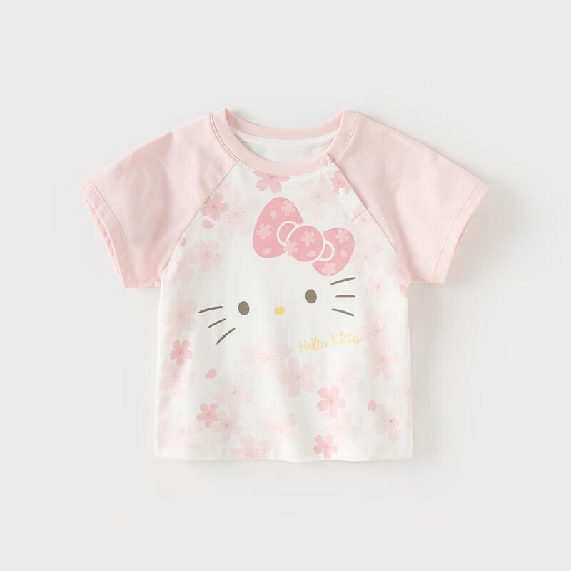 Davibella Hello Kitty Kinder Kurzarm-T-Shirt gegen Milben