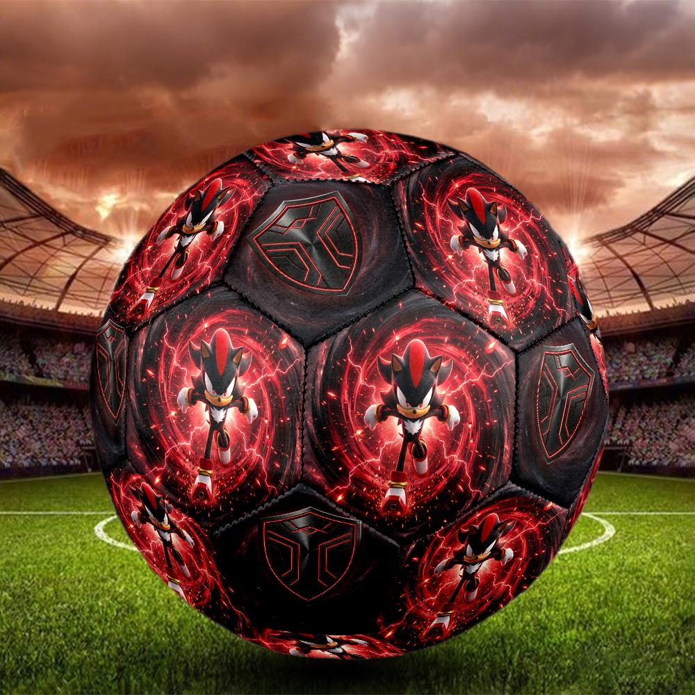 1pc Sonic the Hedgehog Football Soccer Ball Size 5 Indoor Soccer Ball Fashion Colorful Backyard Game -Great For Sports Fans Gift HE40
