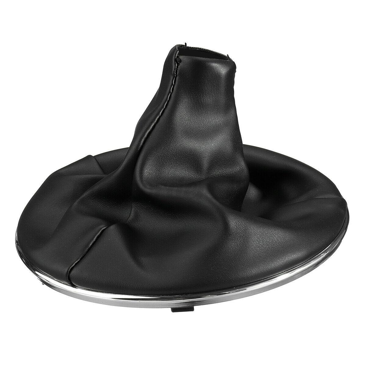 

Gear Stick Shift Knob Gaiter Boot Cover Leather W/ Frame For Fiat 500c 07-15 Car Accessories Tools чорний