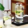 Zhenqi Borosilicate Glass Teapot with Wooden Handle