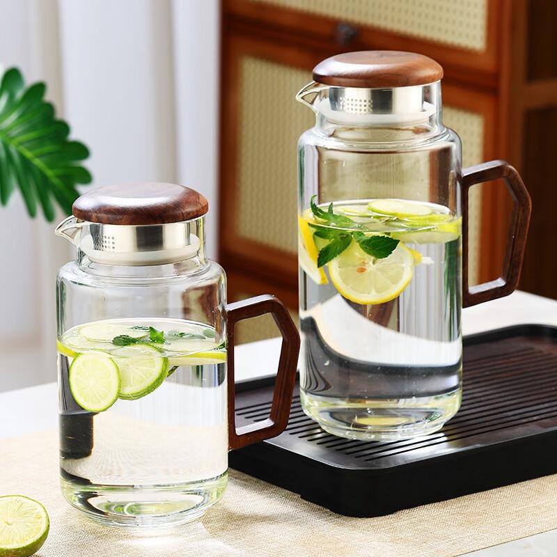Zhenqi Borosilicate Glass Teapot with Wooden Handle