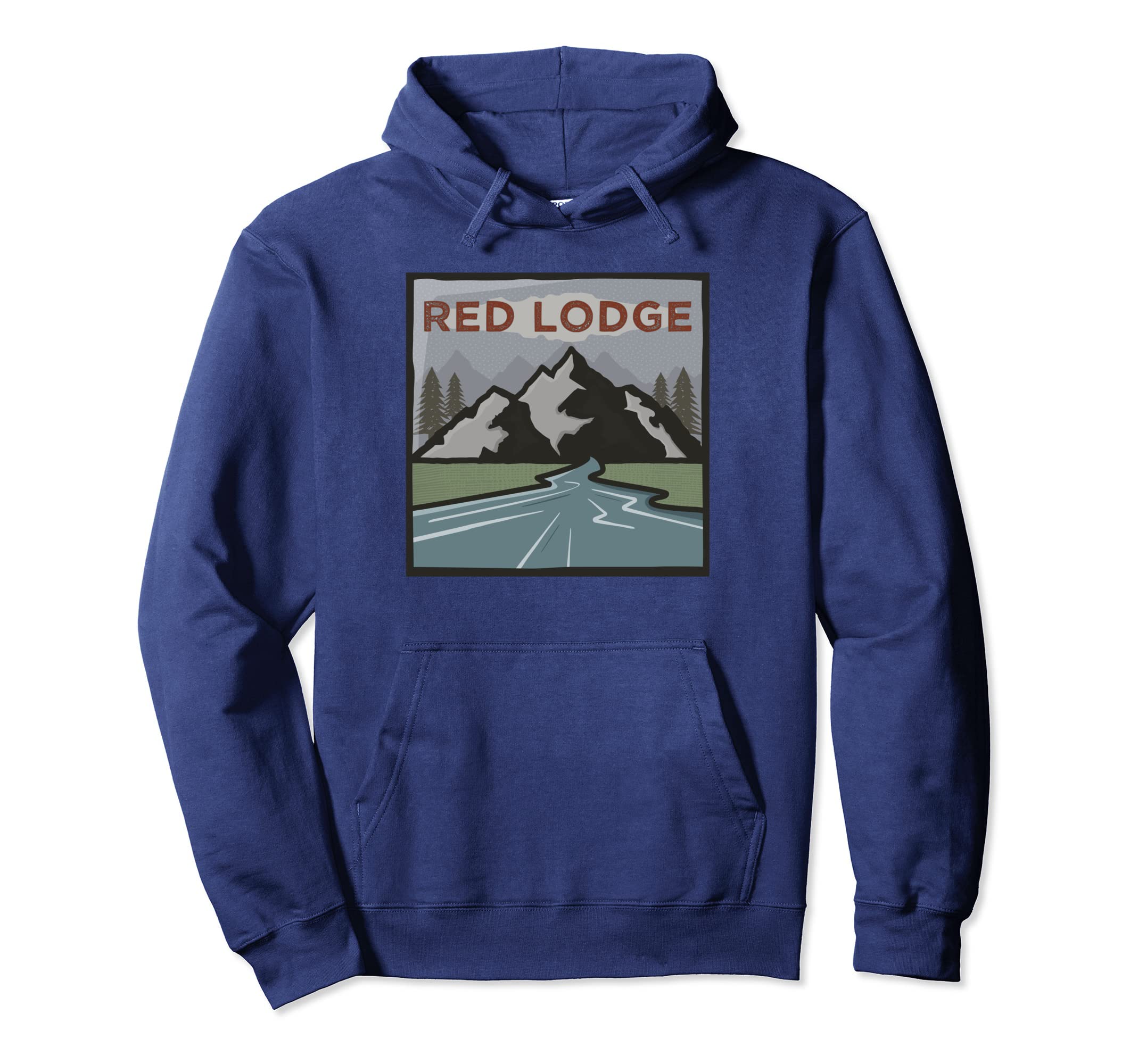 

Vintage Red Lodge, Montana Illustration/Retro Red Lodge Hoodie